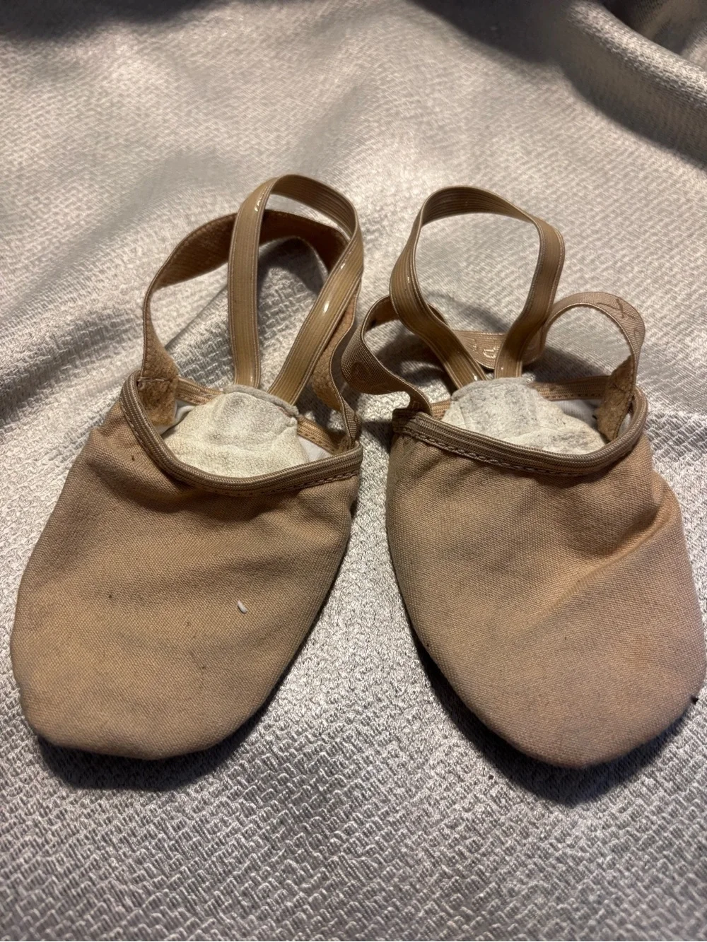 Capezio Kids Canvas Ballet Slippers - Nude